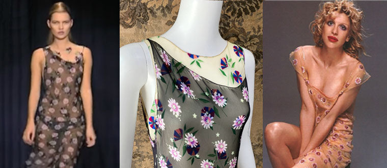 white christmas dresses Iconic Spring 1992 Versace by Gianni Versace Jeans Couture Floral Prin –  Shrimpton Couture main image 1