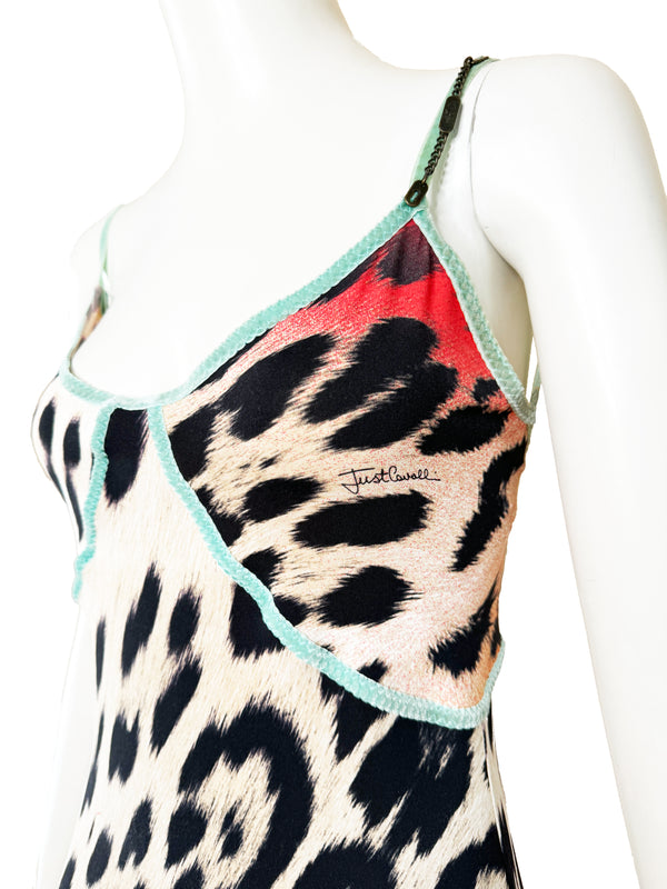 Just Cavalli 2004 Leopard Print Dress