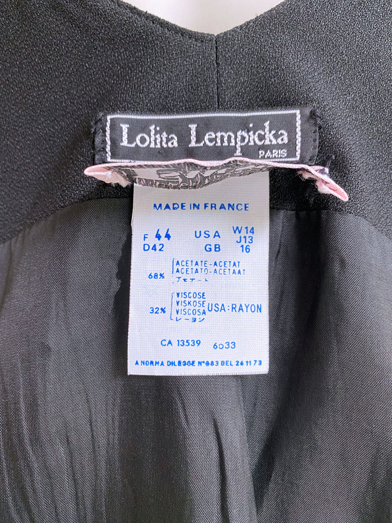 Lolita Lempicka 1990s Backless Blazer Dress