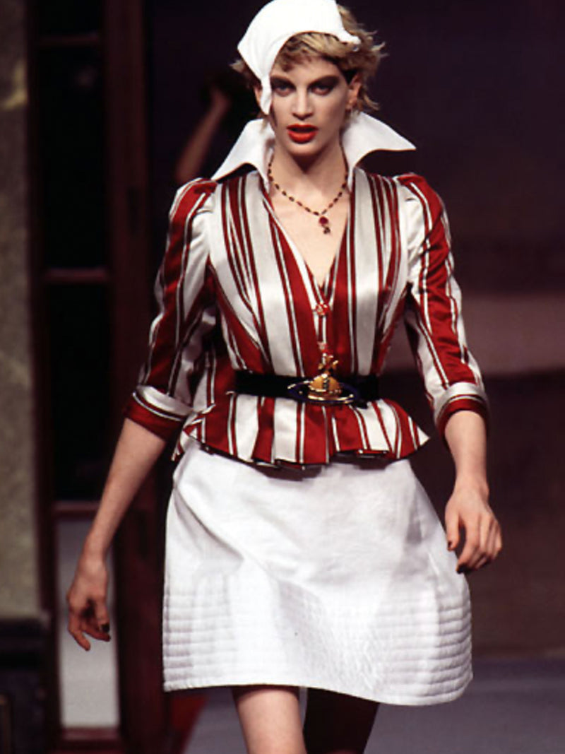 Vivienne Westwood Spring 1996 Linen Skirt Suit