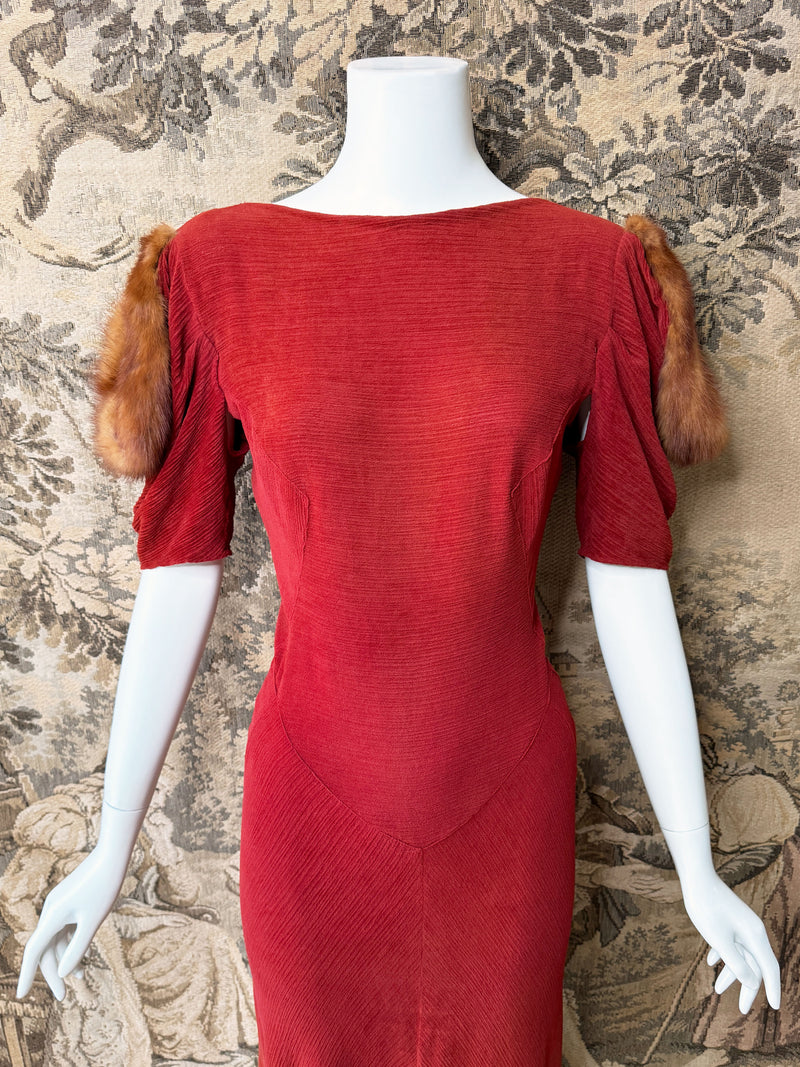 Art Deco 1930s Maxi Dress