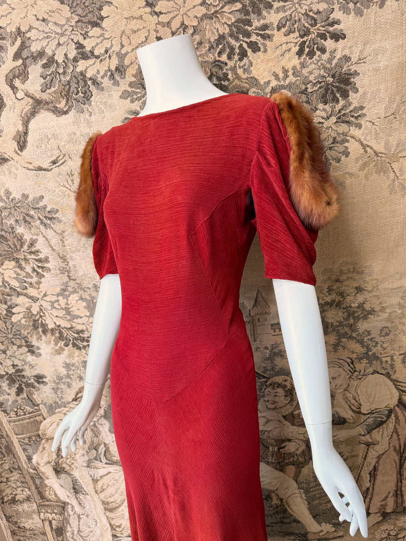 Art Deco 1930s Maxi Dress