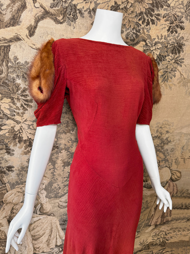 Art Deco 1930s Maxi Dress