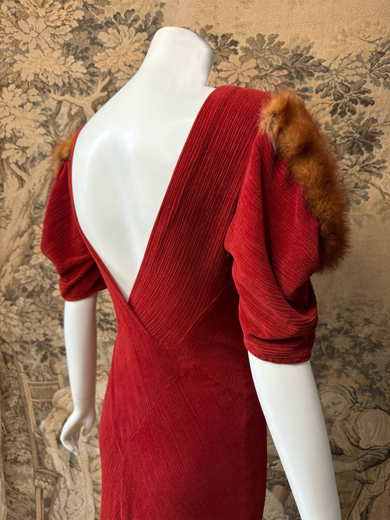 Art Deco 1930s Maxi Dress
