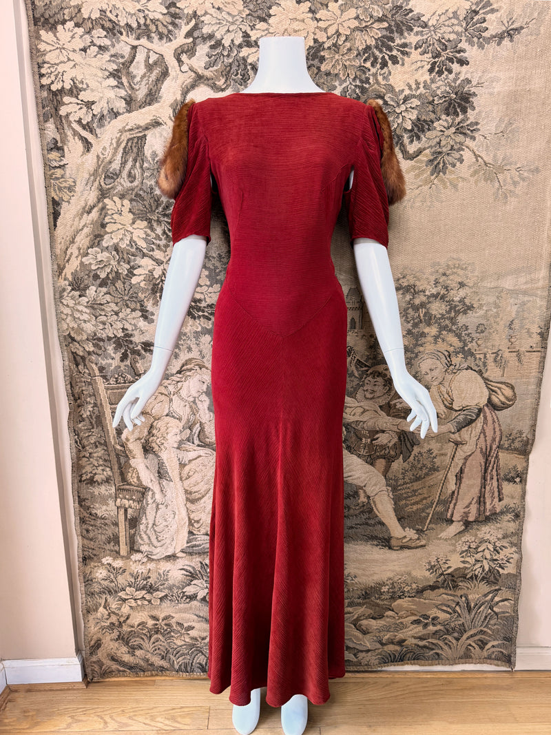 Art Deco 1930s Maxi Dress