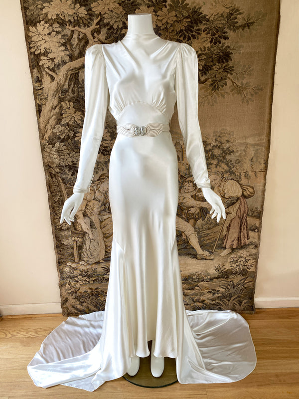 Art Deco 1930s Wedding Dress