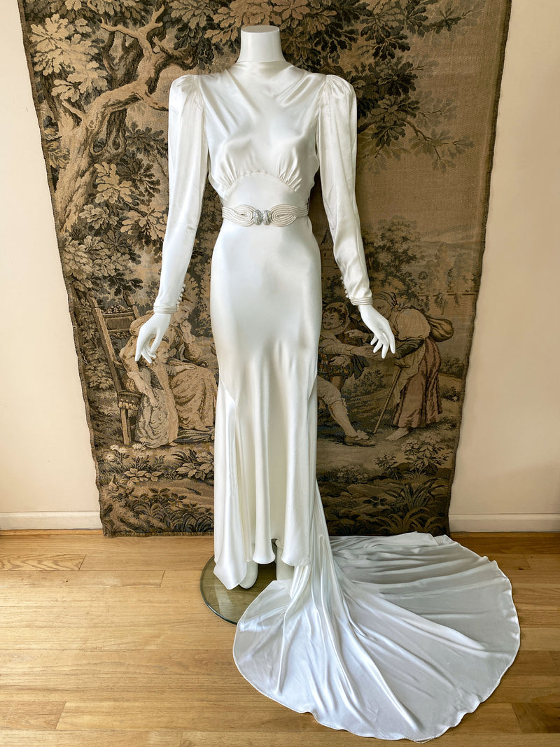 Art Deco 1930s Wedding Dress