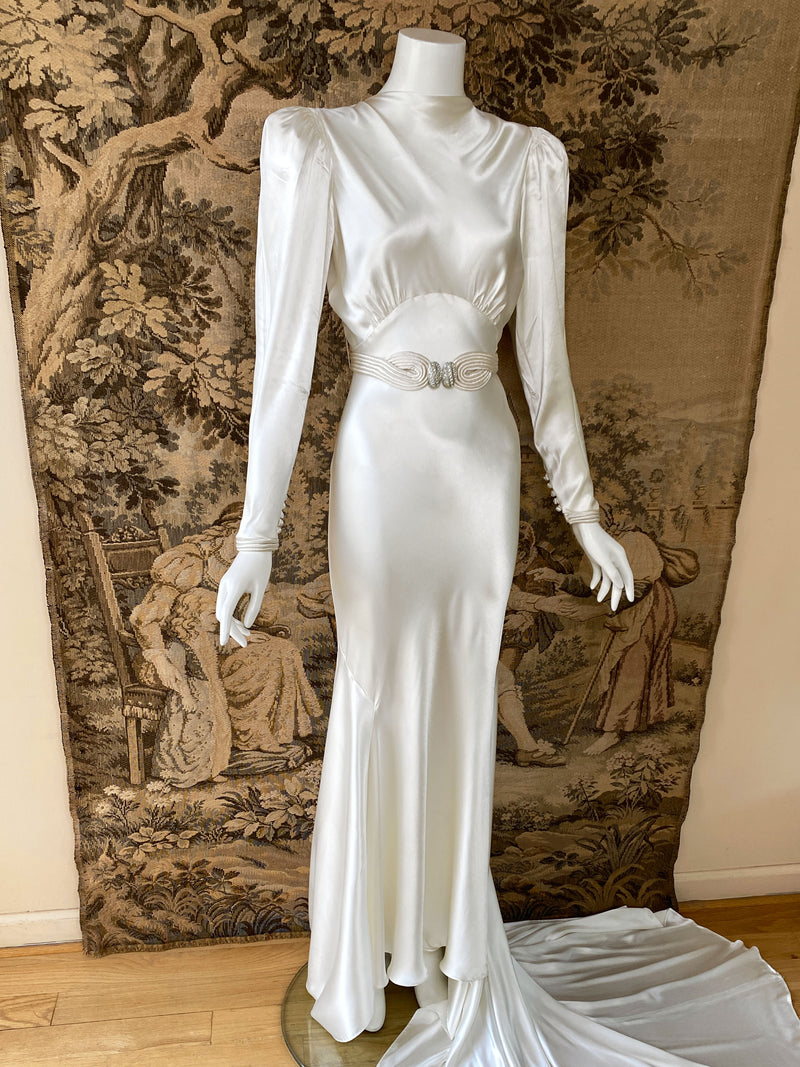 Art Deco 1930s Wedding Dress