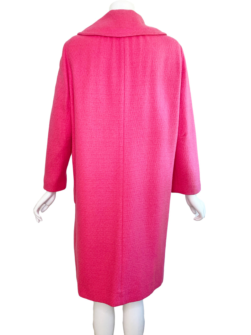 1960s Vibrant Pink Coat