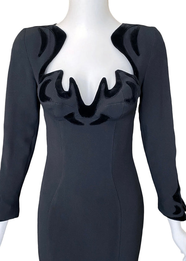 Thierry Mugler 1980s Wiggle Dress