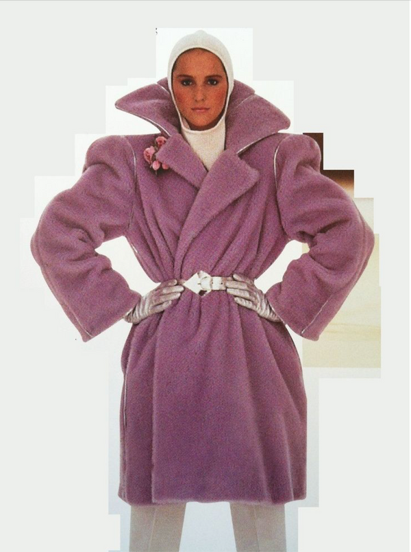 Thierry Mugler 1980s Pink Wool Jacket