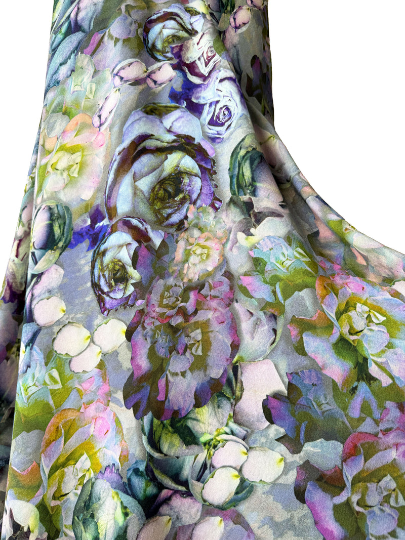 Alexander McQueen 2010 Rose Print Gown