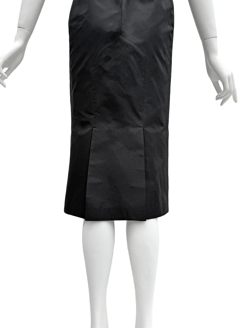 Alexander McQueen A/W 2005 Black Silk Wiggle Dress