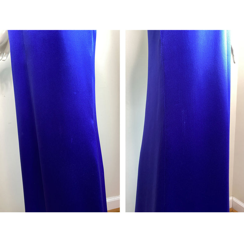 Alexander McQueen 2009 Cobalt Maxi Dress