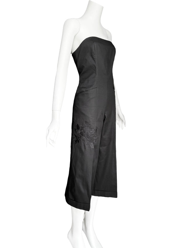 Alexander McQueen S/S 1998 'Golden Shower' Black Embroidered Jumpsuit