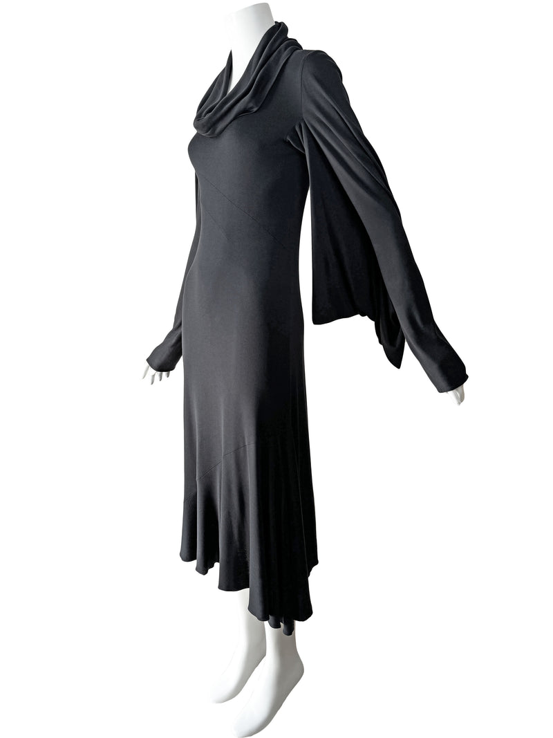 Alexander McQueen Fall 2006 Black Jersey Maxi Dress