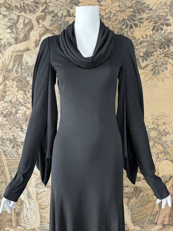 Alexander McQueen Fall 2006 Black Jersey Maxi Dress