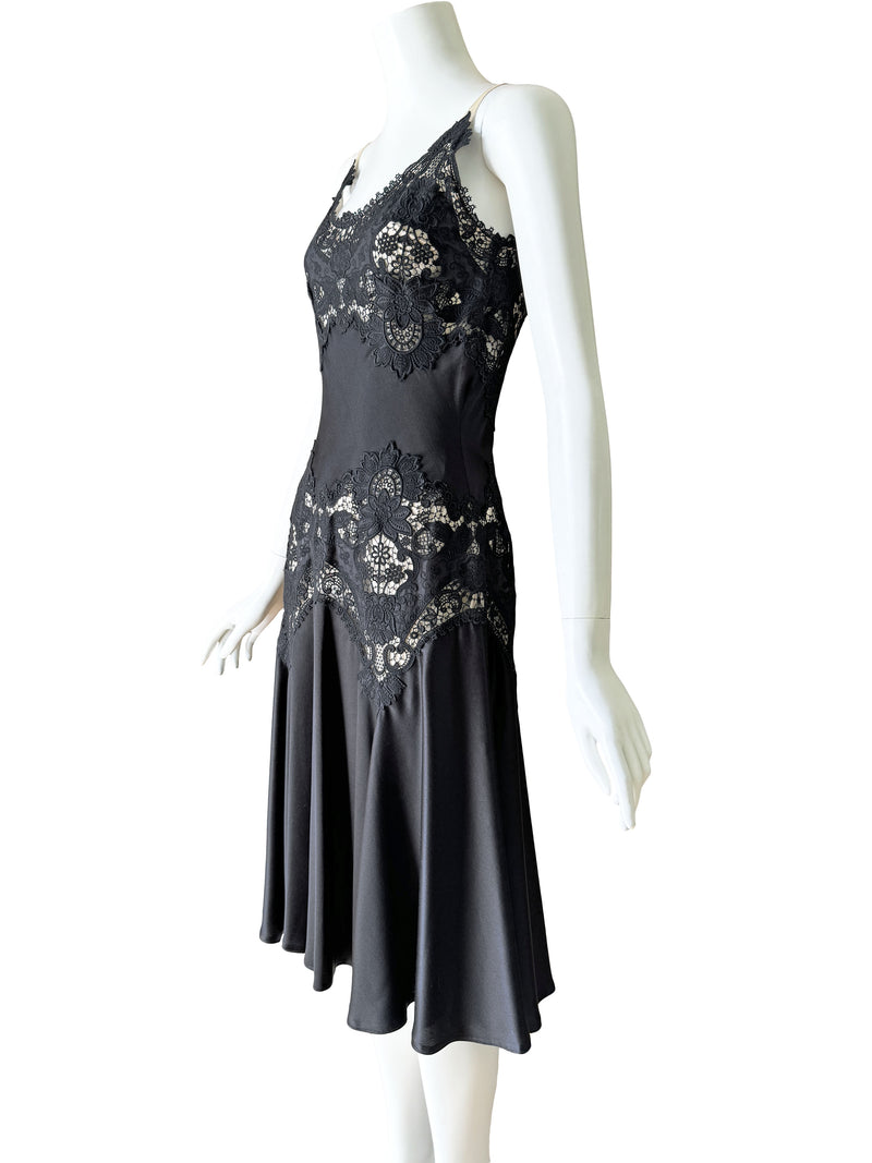 Alexander McQueen 2005 Silk & Lace Illusion Dress