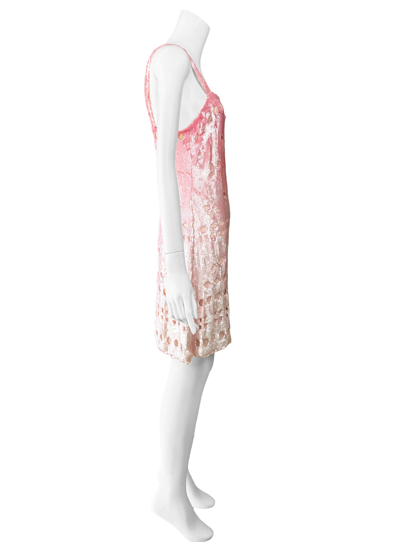 blumarine sequin dress a blumarine spring 2003 sequin and jewel embellished art deco dress with  side slit (sold) #blumarinedress #blumarinearchive #blumarinegown