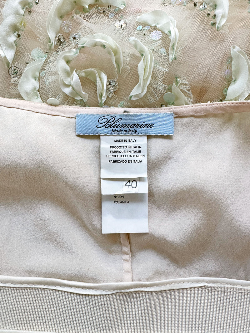 Blumarine 2000s Embellished Mini Dress