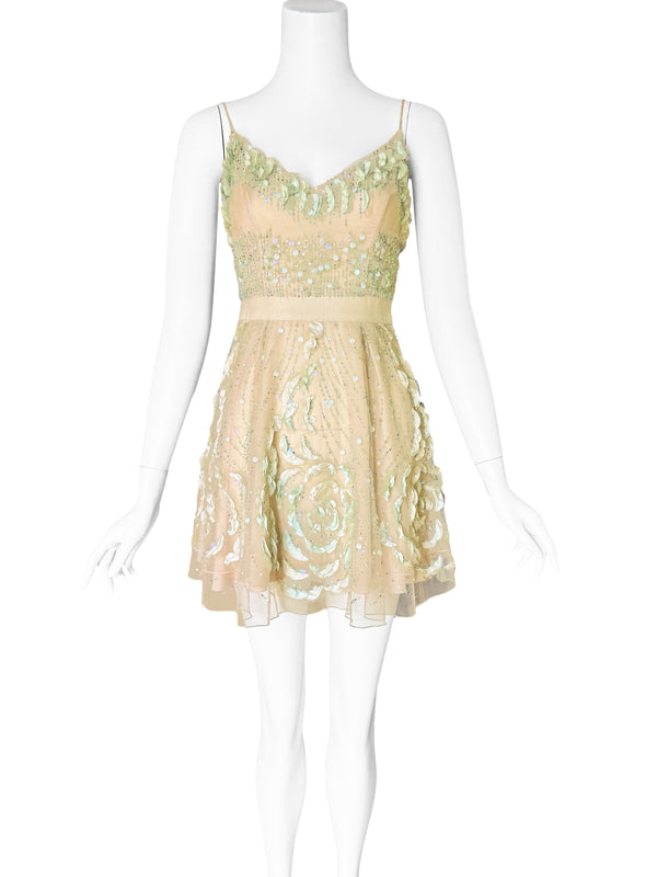 Blumarine 2000s Embellished Mini Dress