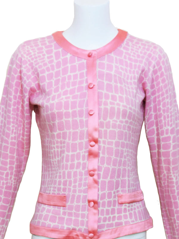 Blumarine Y2K Pink Cashmere Cardigan