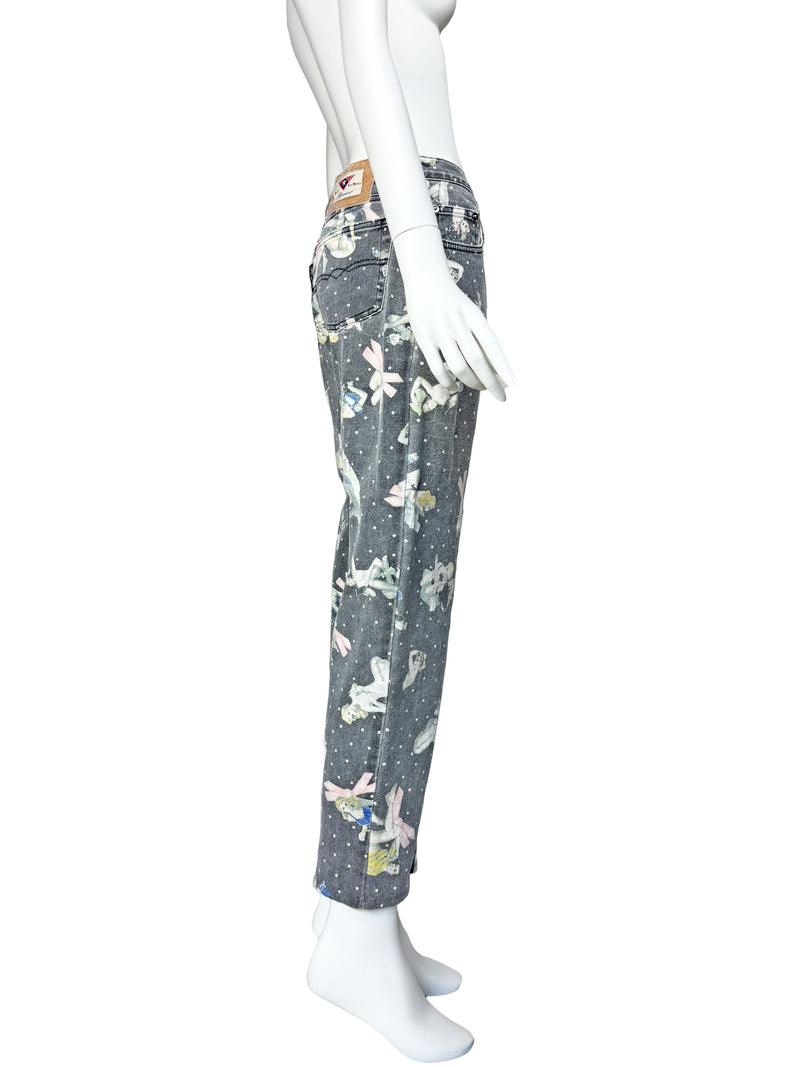 Blumarine Y2K Pinup Print Jeans