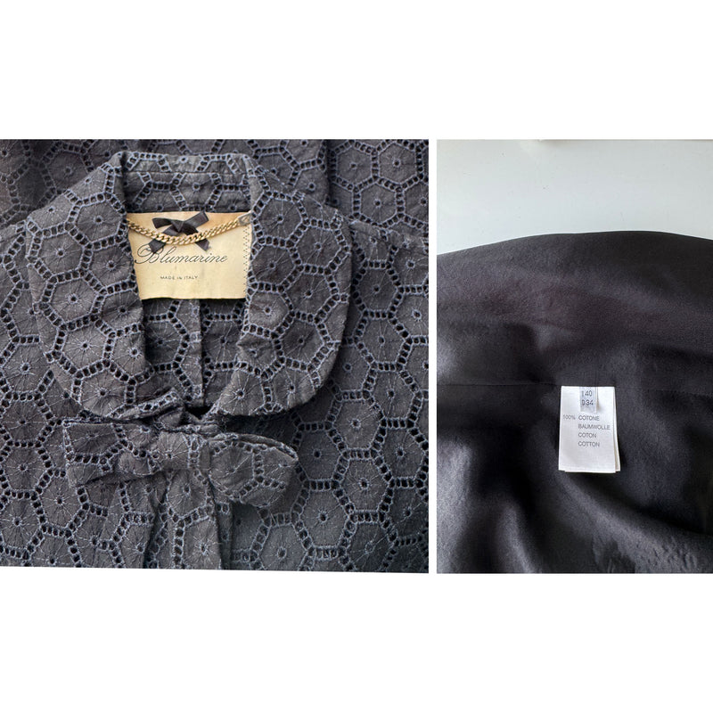 Blumarine Y2K Eyelet Skirt Suit