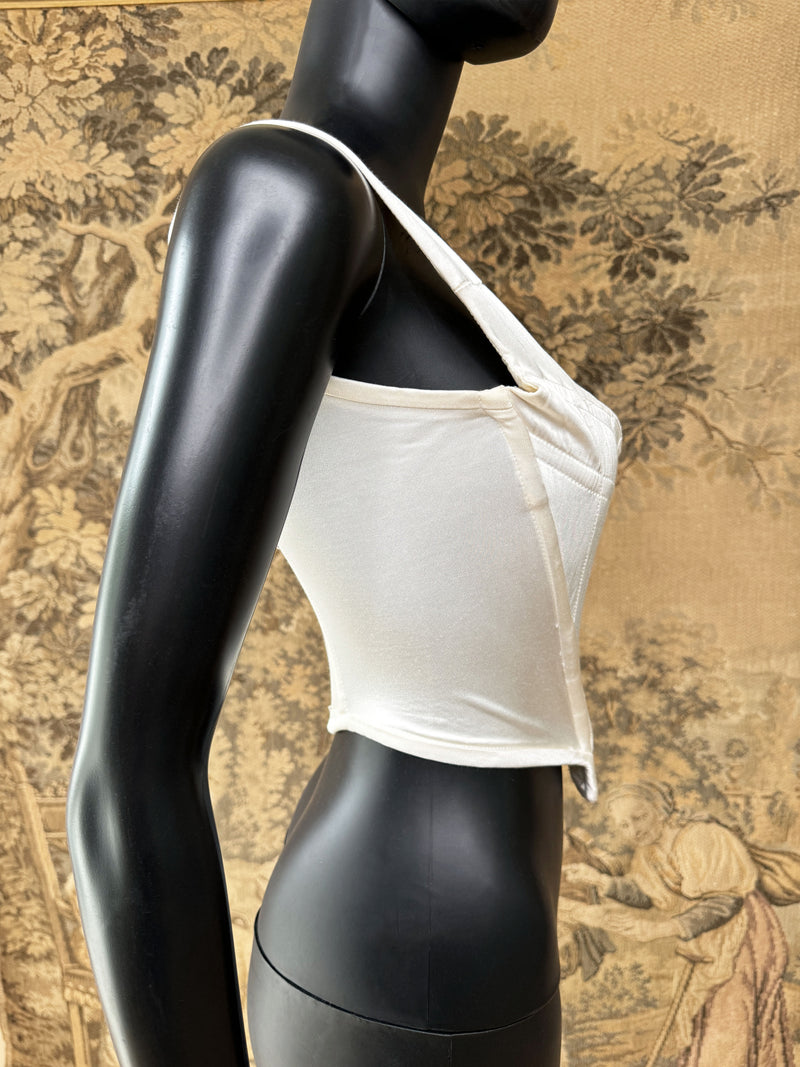 Vivienne Westwood 1990s White Satin Corset