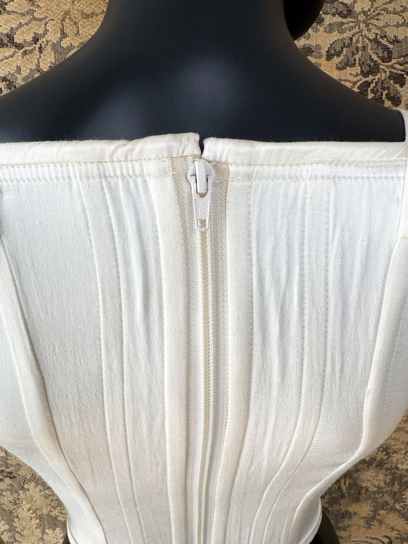 Vivienne Westwood 1990s White Satin Corset