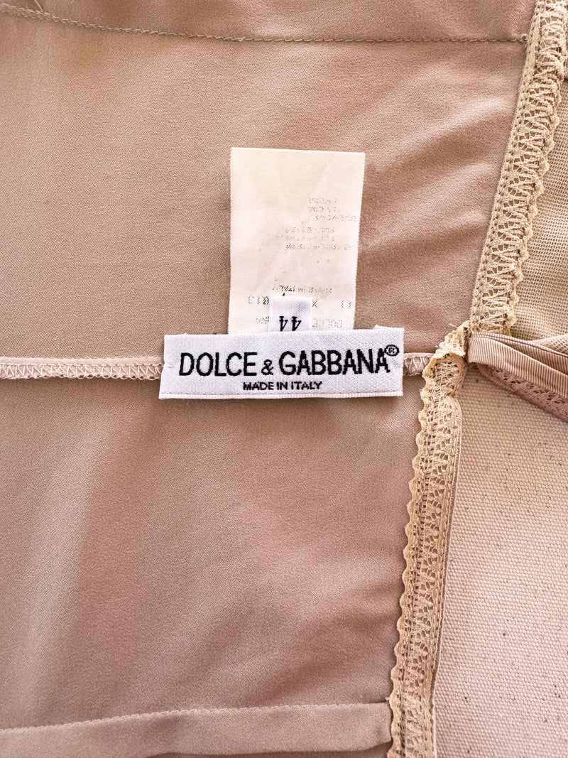 Dolce & Gabbana Spring 1997 Silk Lingerie Dress