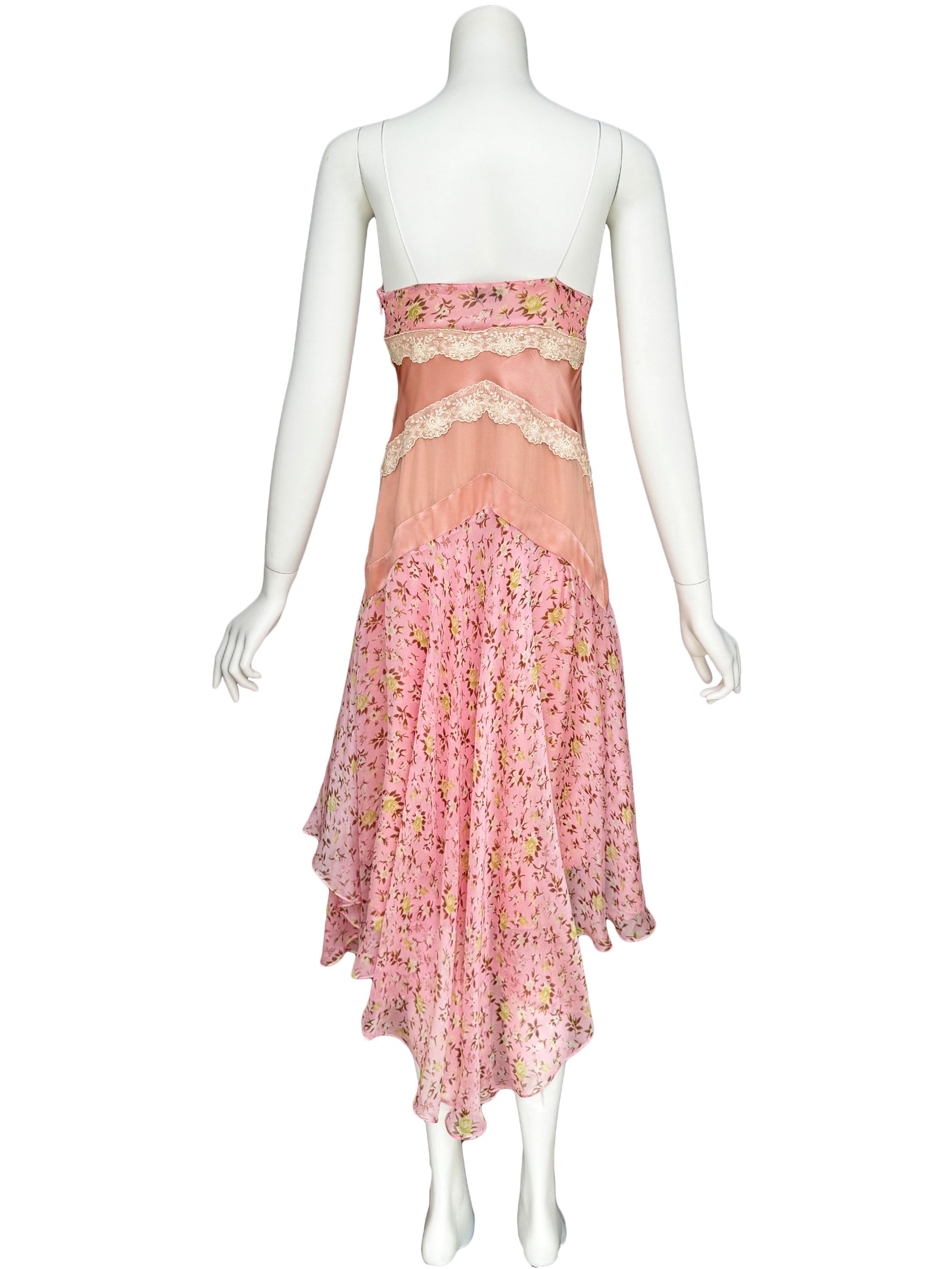 ワンピース D&G Frilled Silk Flower Dress ワンピース D&G Frilled Silk Flower Dress D&G Frilled Silk