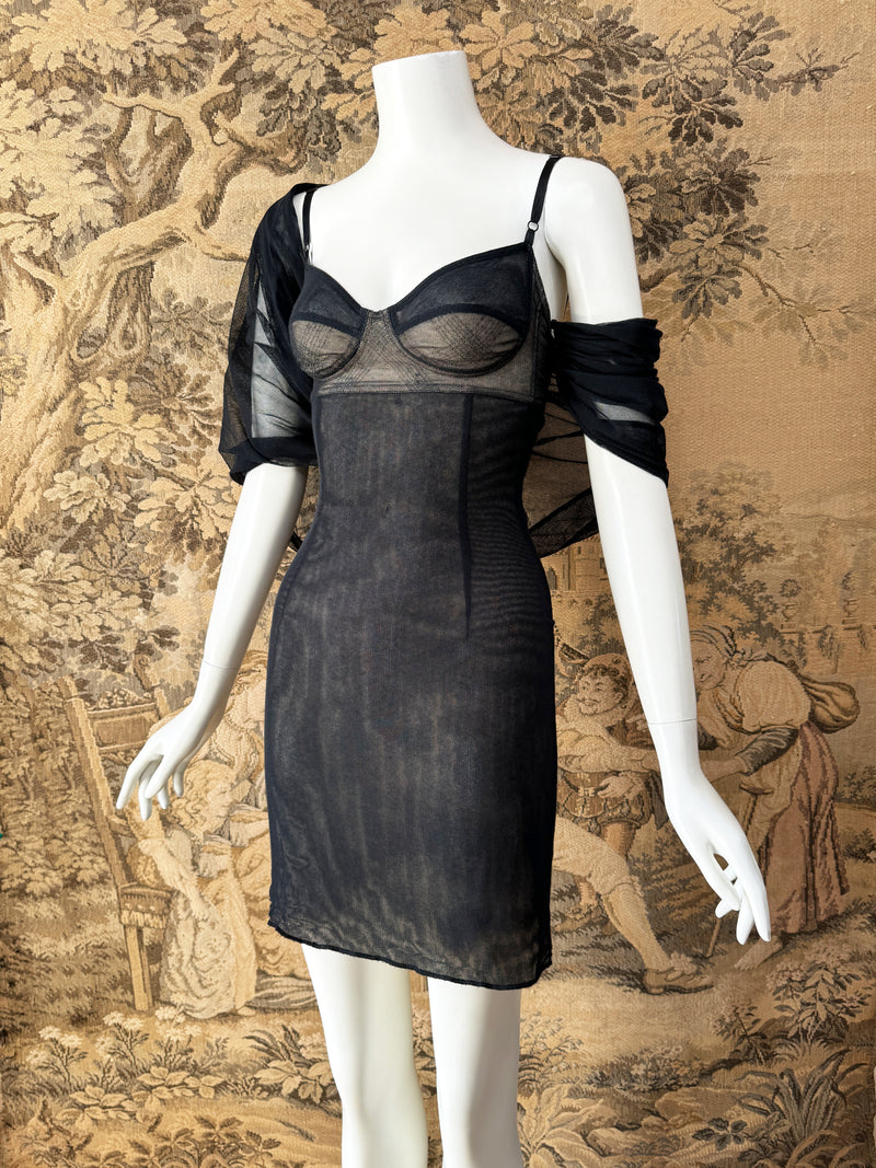 Dolce & Gabbana S/S 1998 Stromboli Collection Veil Dress