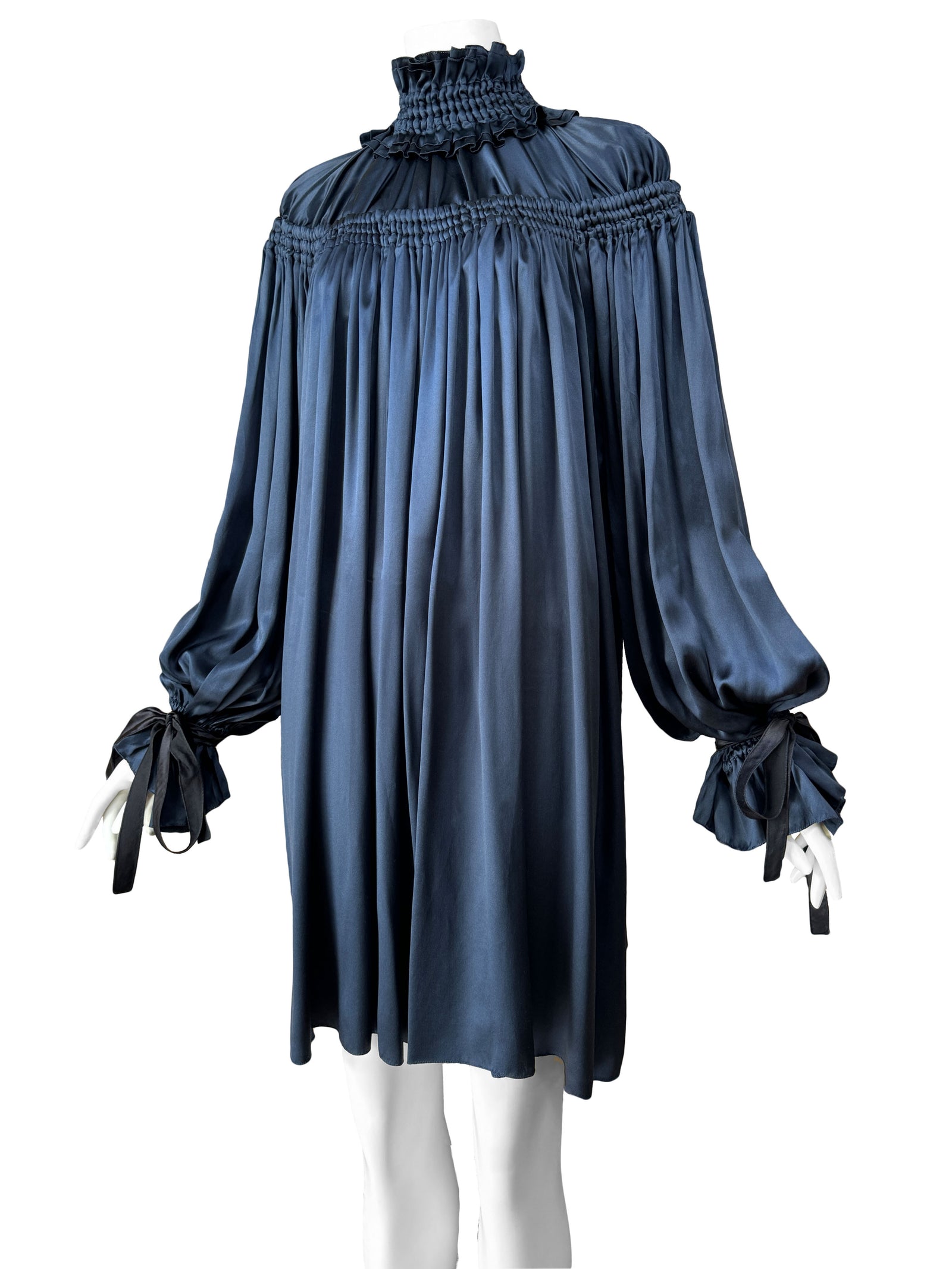 D&G Dolce & Gabbana Fall 2009 Ruched Silk Dress – Sweet Disorder