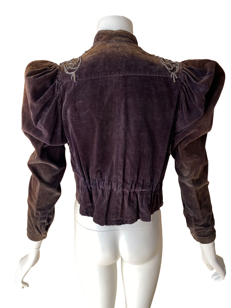 Antique Embellished Velvet Jacket