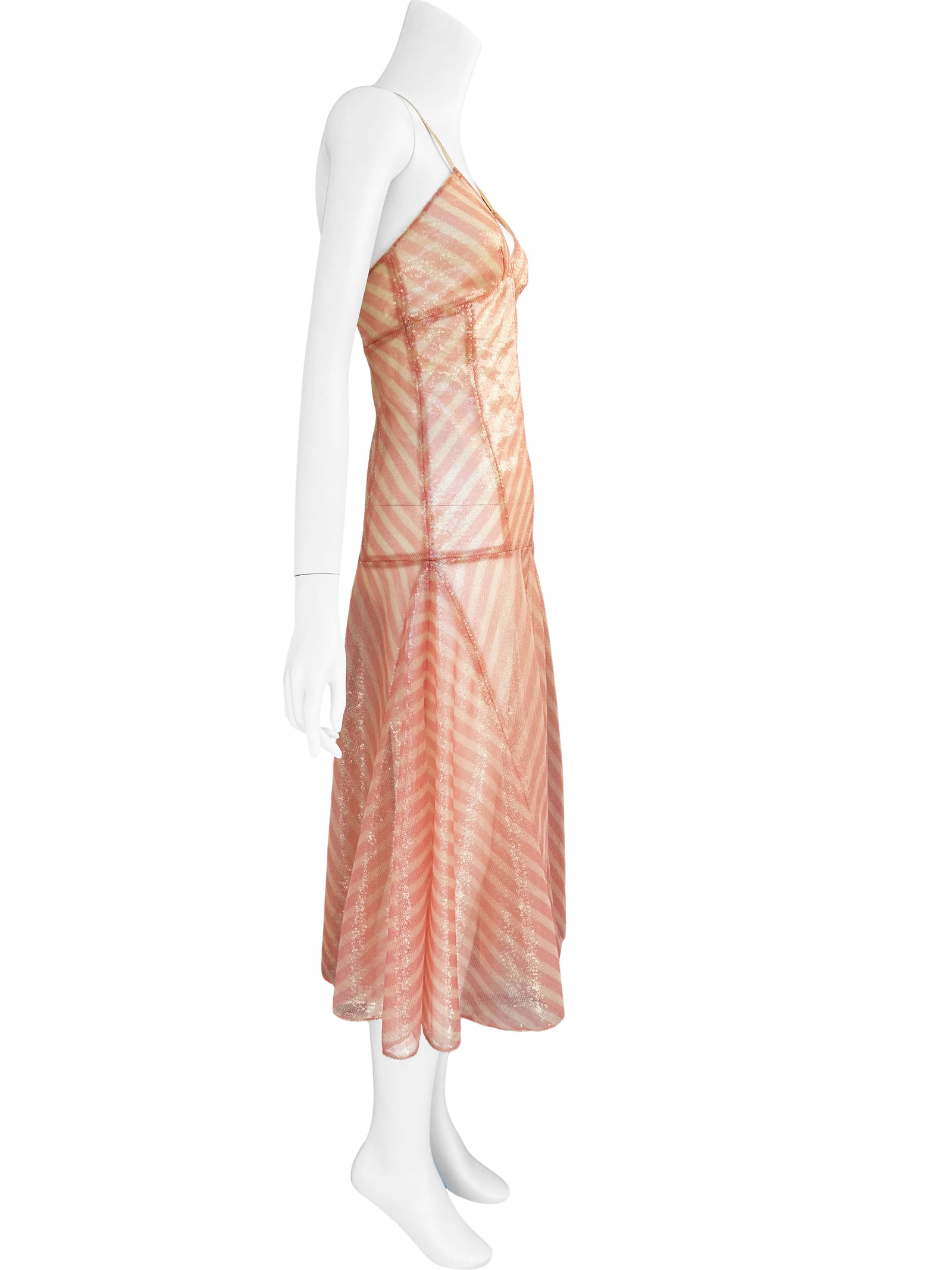 Fendi by Karl Lagerfeld S/S 2018 Pink Sequined Midi Dress – Sweet Disorder Vintage