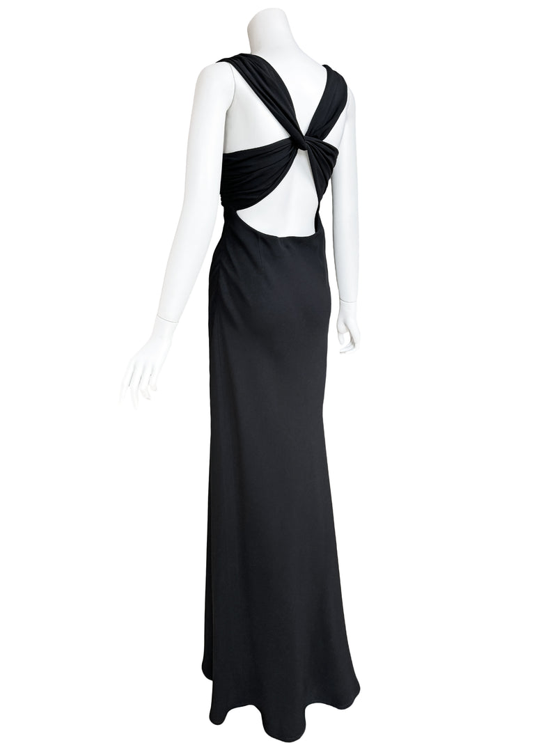 Giorgio Armani 1990s Black Silk Gown