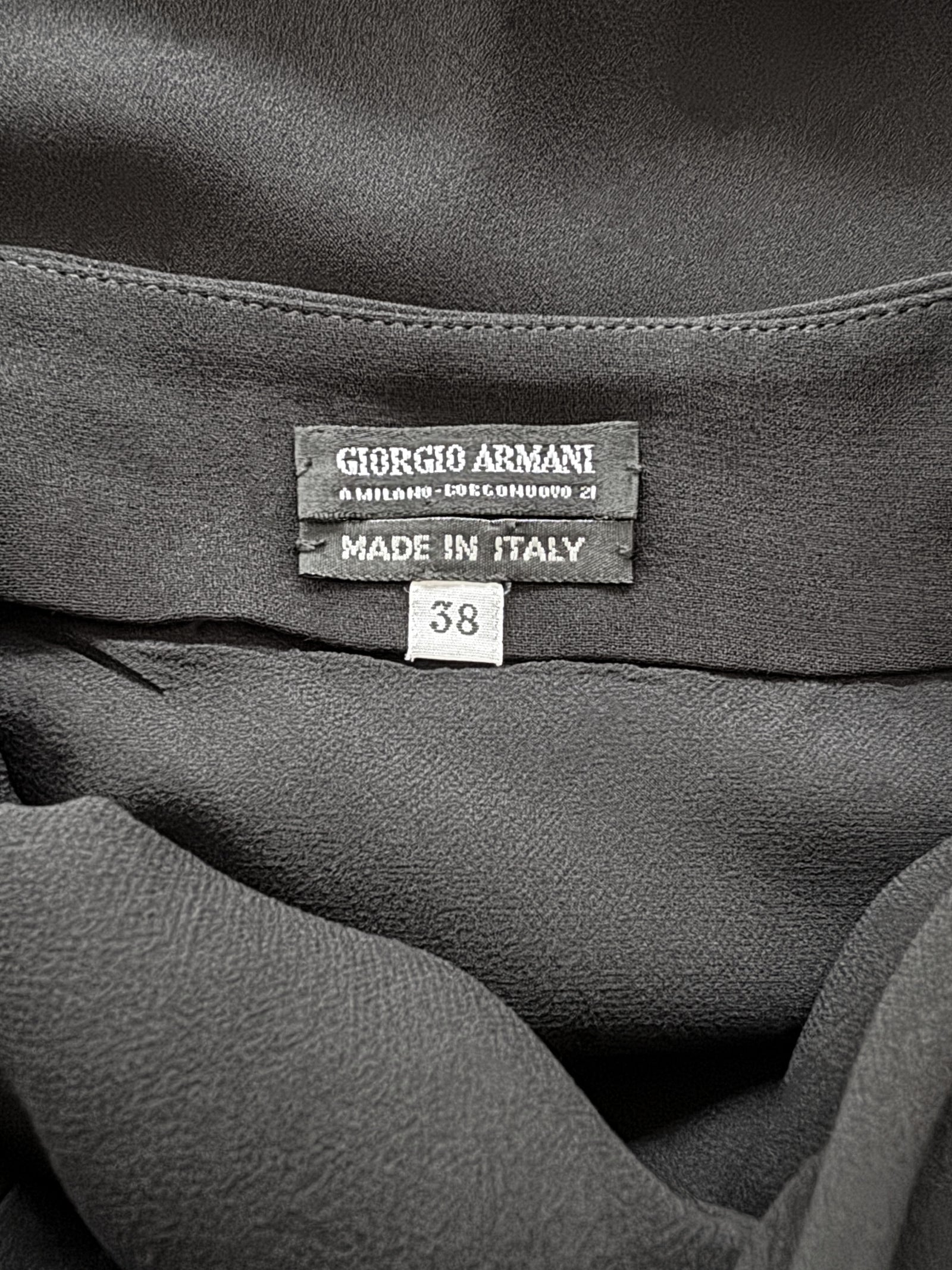 Giorgio Armani 1990s Black Silk Gown – Sweet Disorder Vintage