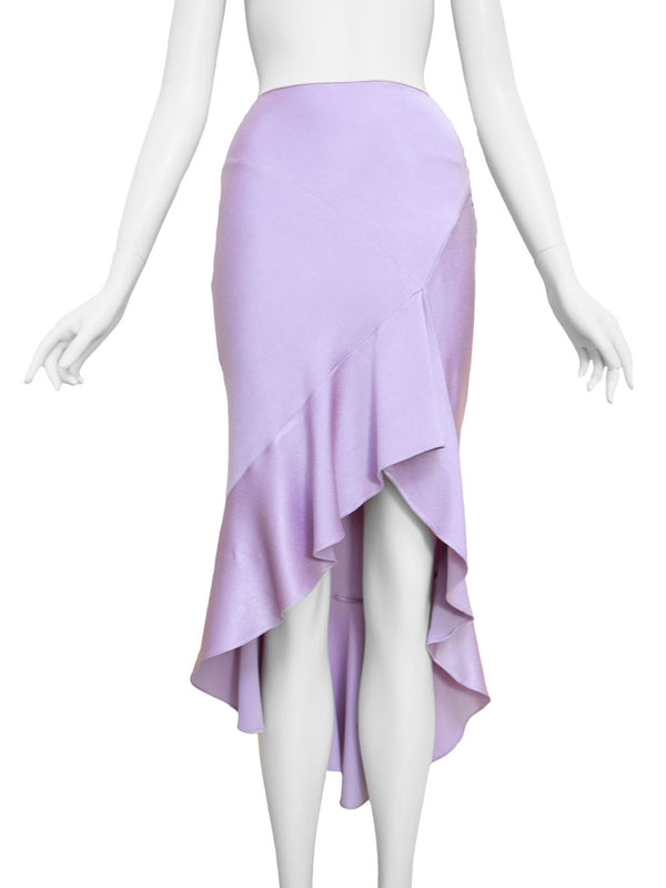 John Galliano Y2K Orchid Maxi Skirt