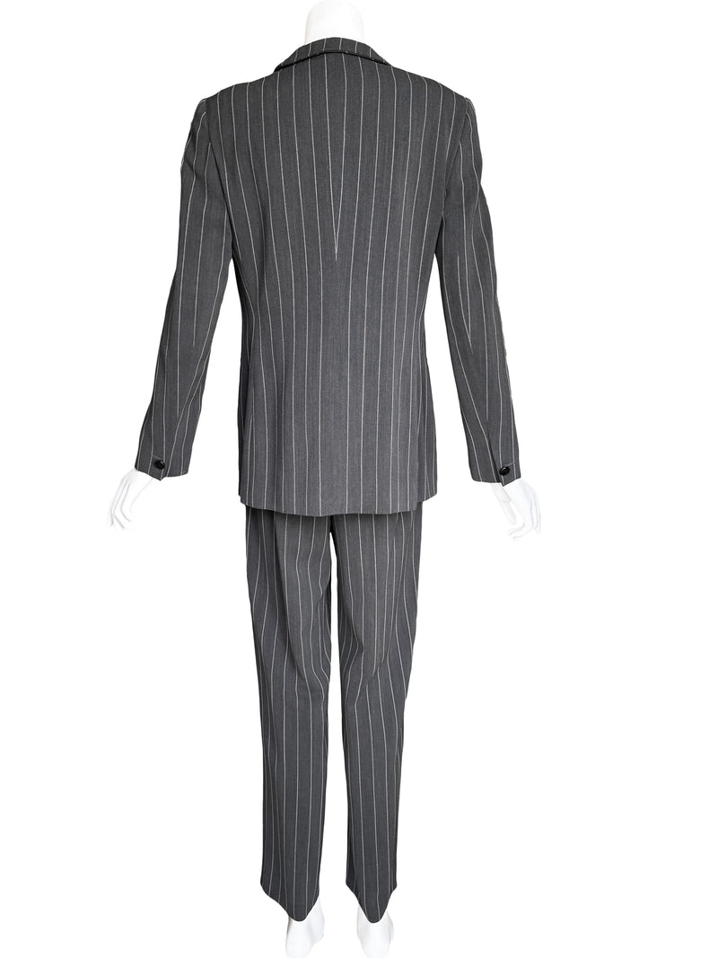 Giorgio Armani 1990s Pinstripe Trouser Suit