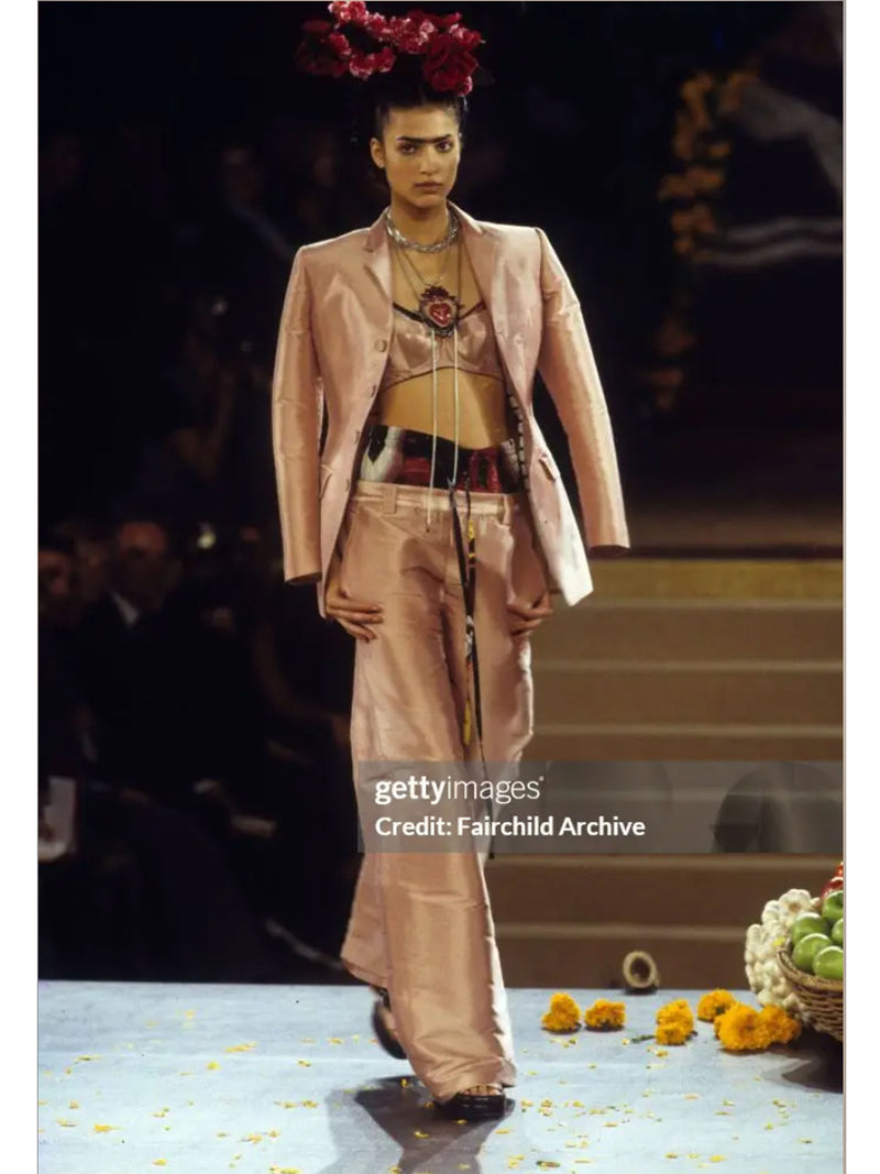 Jean Paul Gaultier Femme Spring 1998 Pink Mikaido Silk Jacket