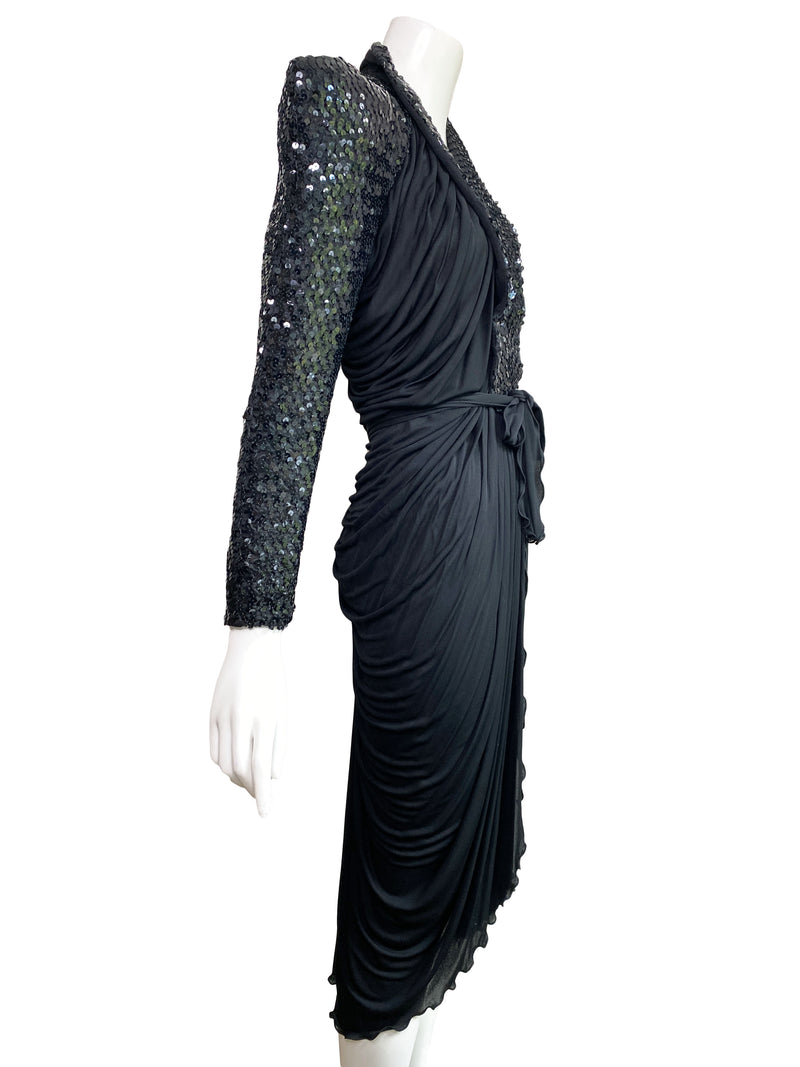Hidy Misawa 1970s  Ruched Jersey Dress