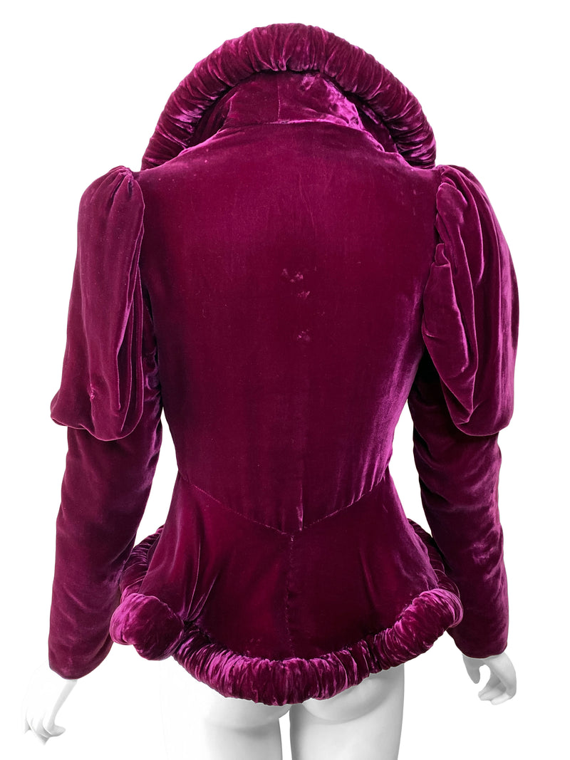 1930s Art Deco Velvet Jacket