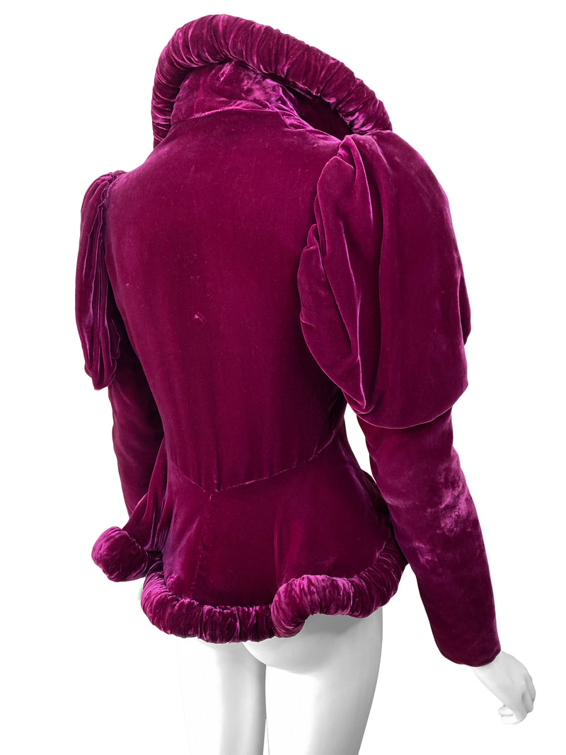1930s Art Deco Velvet Jacket