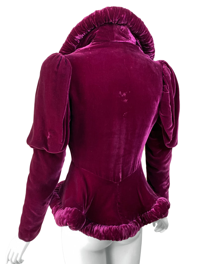 1930s Art Deco Velvet Jacket