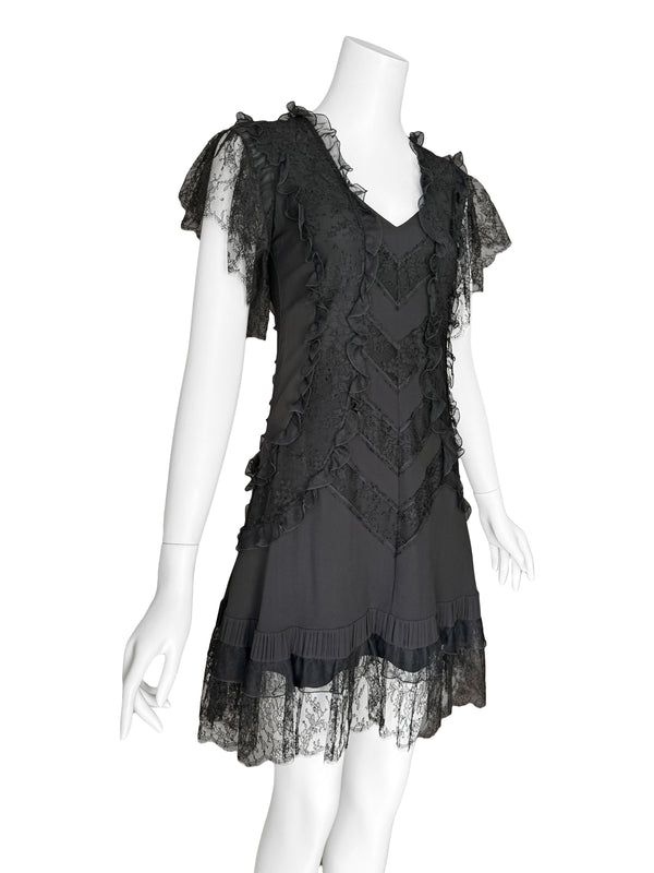 Christian Dior by John Galliano 2010 Chantilly Lace Mini Dress