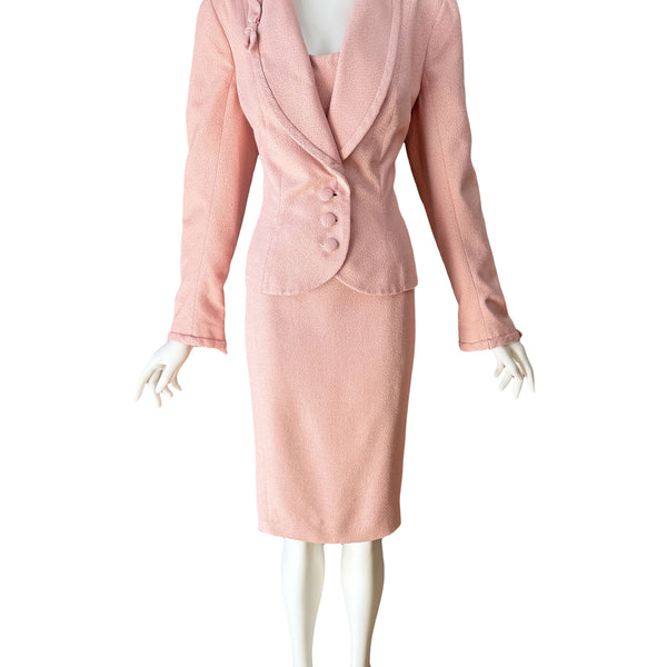 pink dress and jacket set Party In My City - Pink, XS | Pink Blazer Dress for Date Nights & Parties
