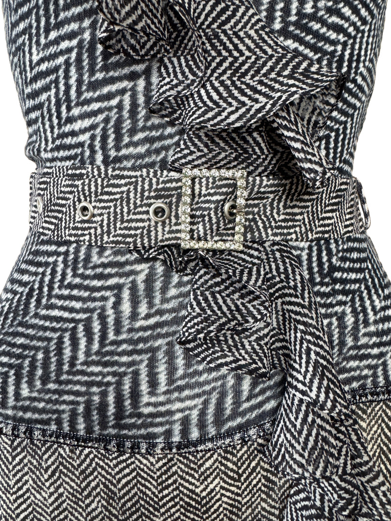 John Galliano Y2K  Trompe L'Oeil Print Dress