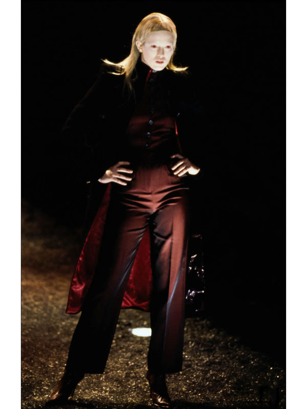 Alexander McQueen A/W 1998 'Joan'  Iridescent Red Skirt Suit