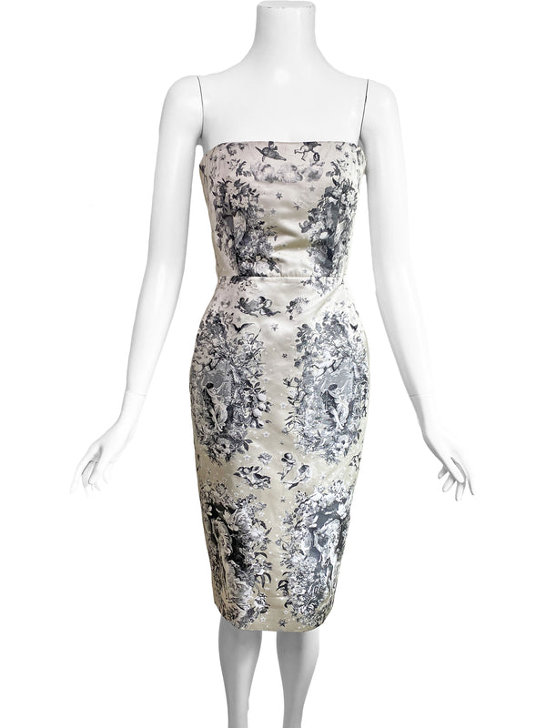 Jean Paul Gaultier Fall 2007 Silk & Lace Sheath Dress